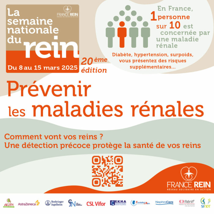 Dépistage des maladies rénale du 8 au 15 mars 2025